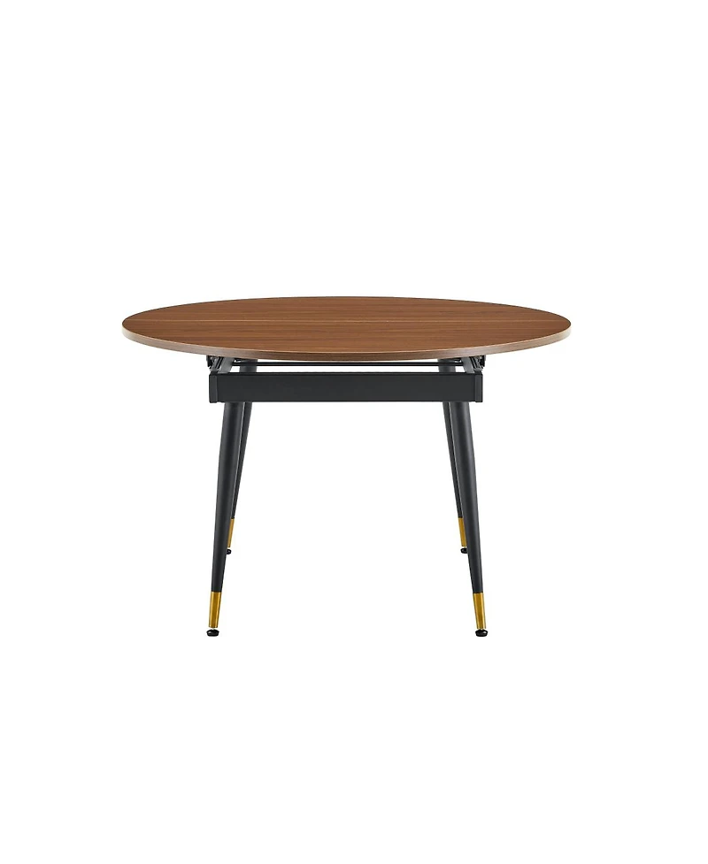 Streamdale Furniture Oval Extendable Dining Table with Metal Legs Seats 6-10