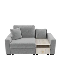 Streamdale Furniture Modern 63.2'' Modular Sofa with Storage Armrest and Console