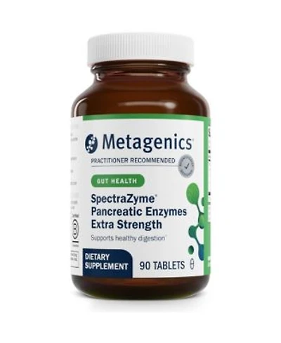 Metagenics Spectrazyme High Potency Pancreatic Enzyme Supplement Supports Digestion Of Proteins Fats Carbohydrates 90 Capsules