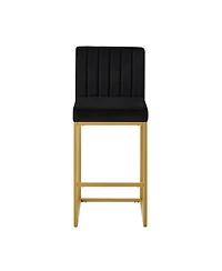 Streamdale Furniture Modern Fashion Counter Height Stools with Backrest Set of 2