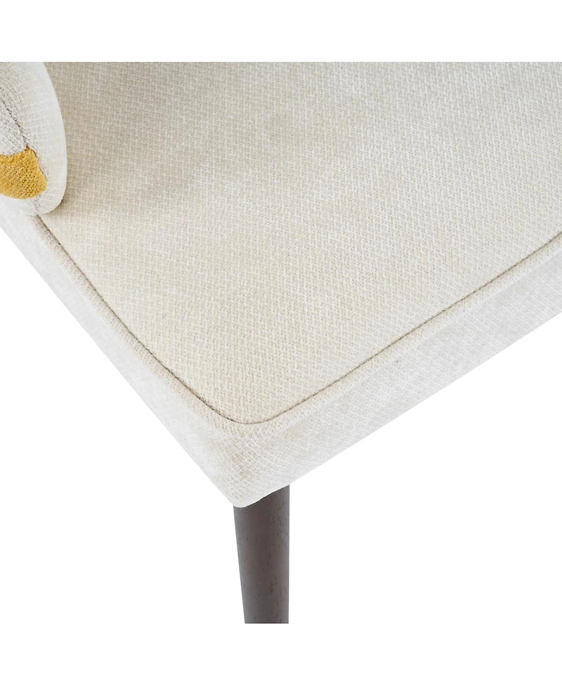 Streamdale Furniture Two-Tone Fabric Dining Armchairs Set of 2