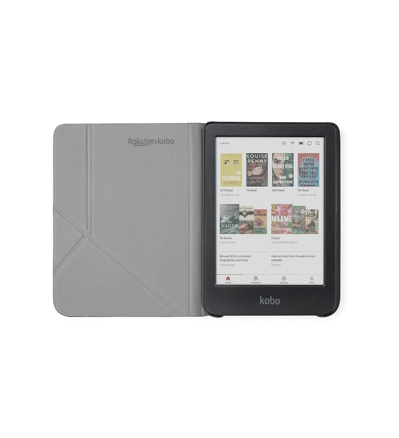 Kobo Clara Colour eReader with Cayenne SleepCover Case and Ac Bundle