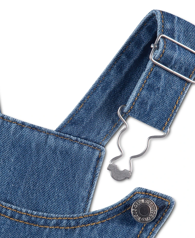 Levi's Toddler Girls' 2T-4T Hearts Sleeveless Overalls