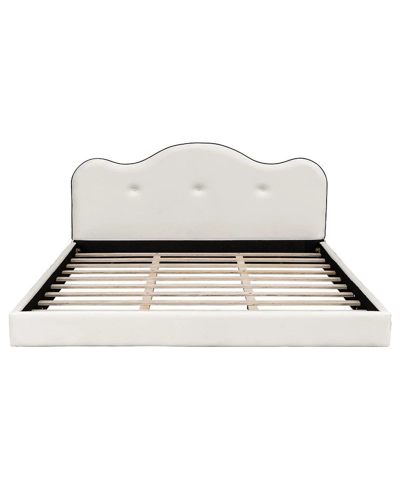 Streamdale Furniture King Size Upholstered Platform Bed