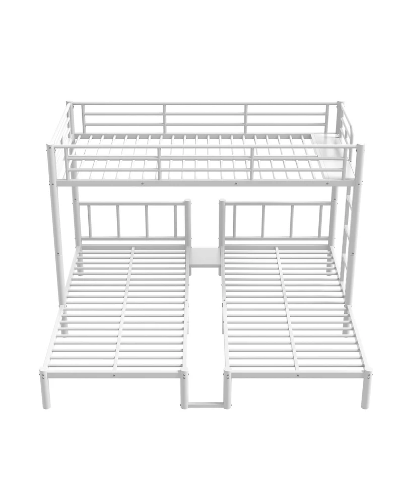 Streamdale Furniture Triple Twin Metal Bunk Bed for 3