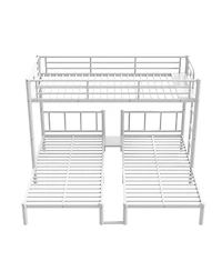 Streamdale Furniture Triple Twin Metal Bunk Bed for 3