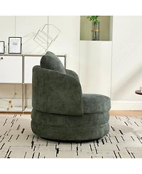 Streamdale Furniture 30''With Modern 360 Swivel Barrel Accent Chair with Pillow