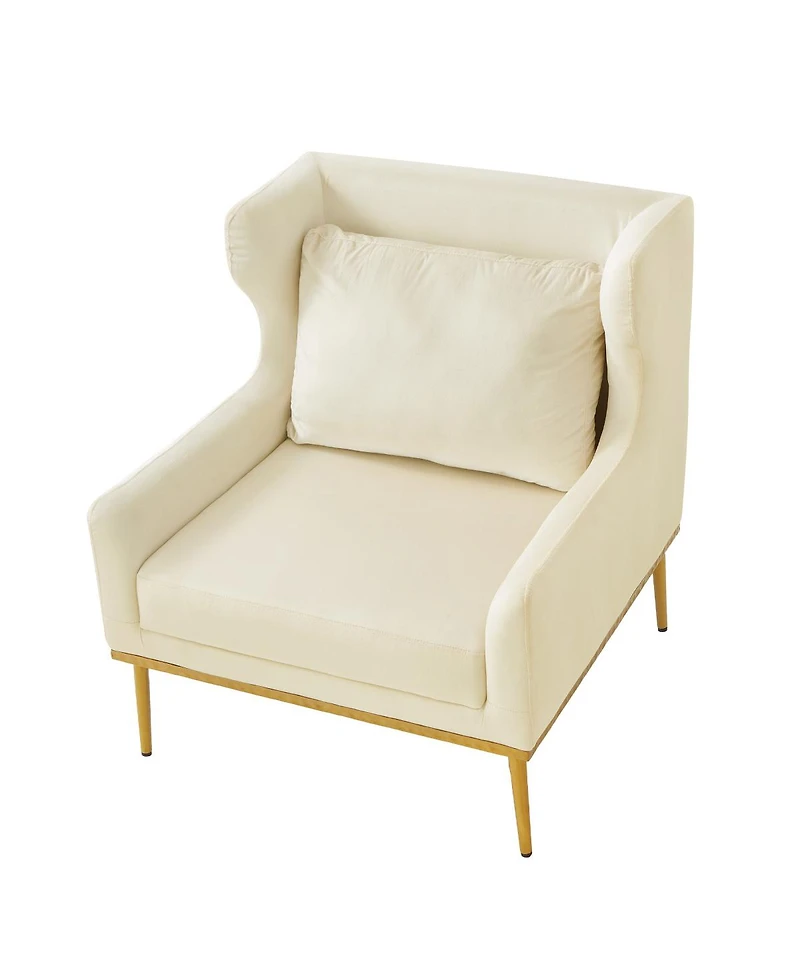 Streamdale Furniture Modern Velvet Accent Armchair for Living Room and Bedroom