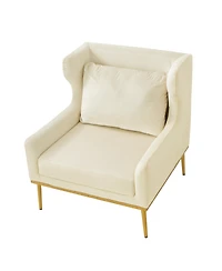 Streamdale Furniture Modern Velvet Accent Armchair for Living Room and Bedroom
