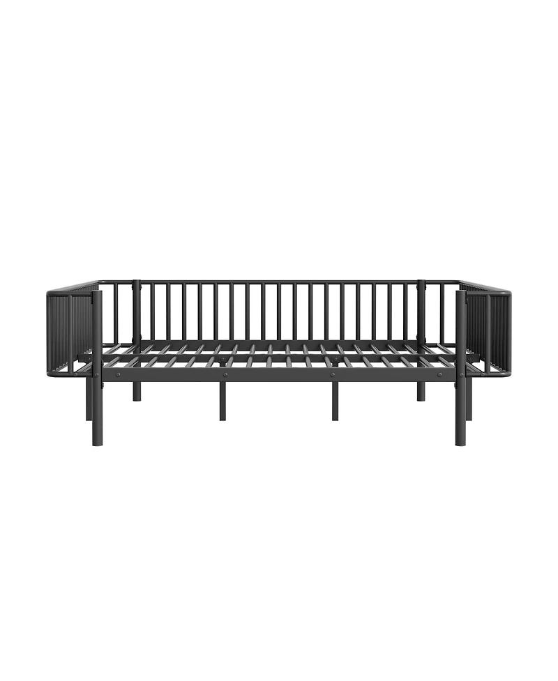 Streamdale Furniture Metal Daybed with Sturdy Steel Slat Support