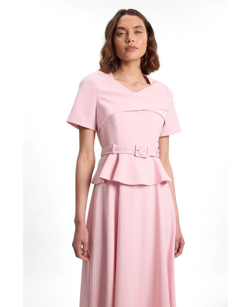 Karen Millen Women's Belted Midi Dress