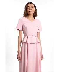 Karen Millen Women's Belted Midi Dress