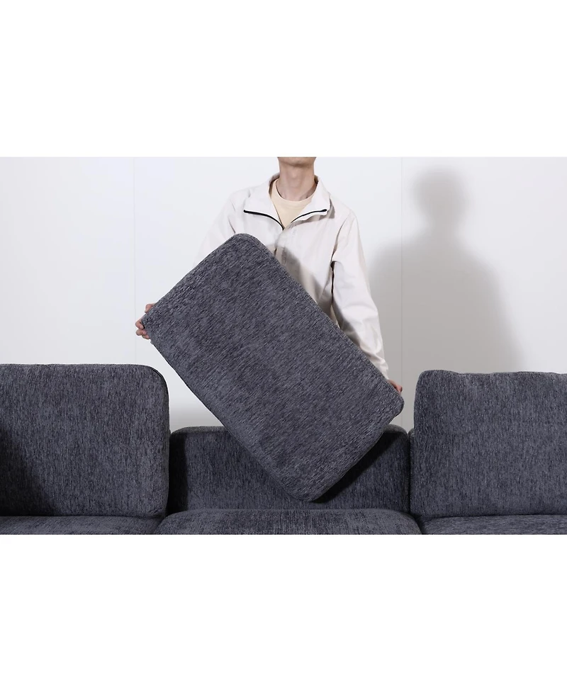 Streamdale Furniture Modular 8-Seater Convertible Sectional Sofa with Storage
