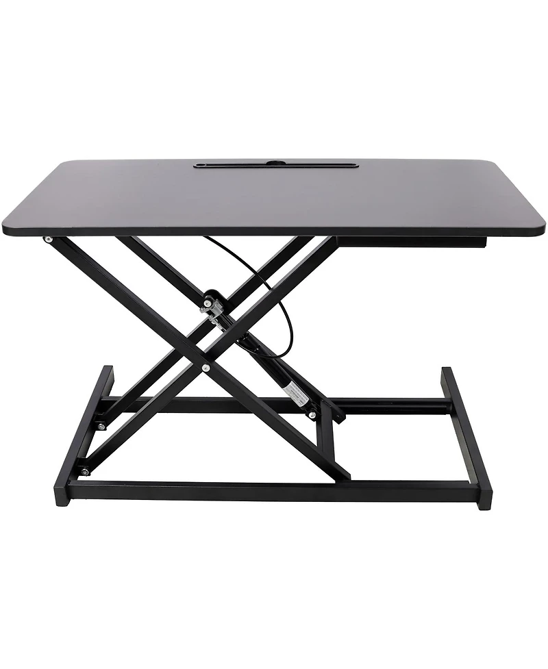 Streamdale Furniture Streamdale Adjustable Height Standing Desk with Keyboard Tray Black