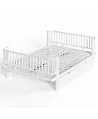 Streamdale Furniture Full Size Metal Platform Bed with Storage Drawers