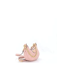 Pre-Owned Gucci Mini Half Moon Hobo Gg Matelasse Leather