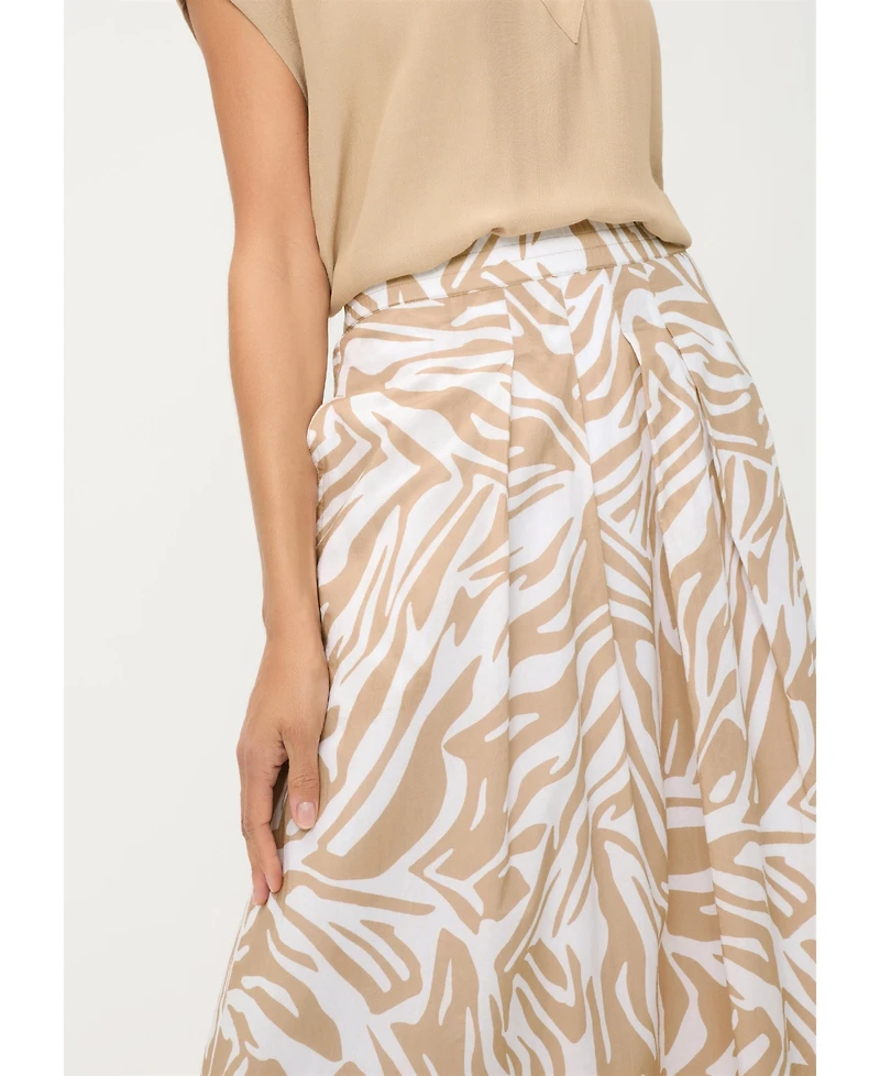 Olsen Women's Neo Zebra A-Line Skirt