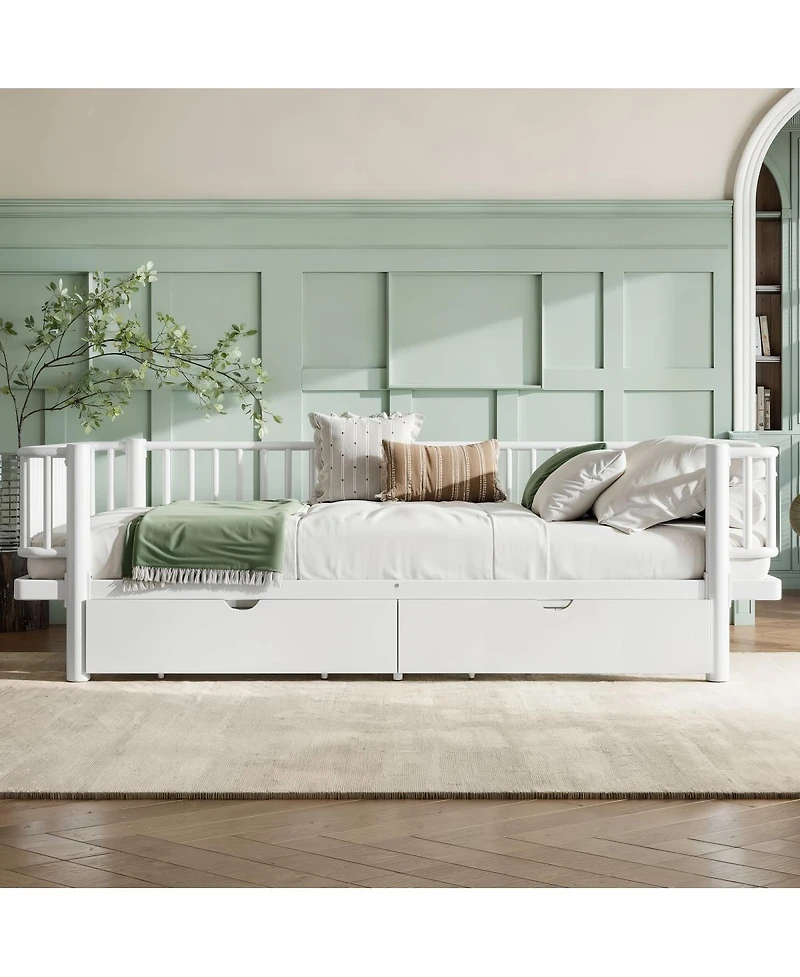 Streamdale Metal Platform Bed with Storage Drawers