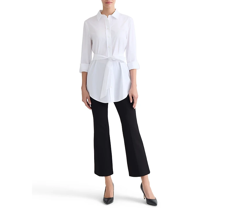 Jones New York Women's Belted Tunic Top