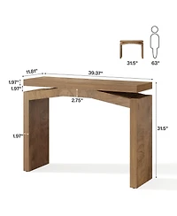 Tribesigns 40-Inch Console Table for Entryway, Farmhouse Sofa Console Behind Couch, Small Entry Table
