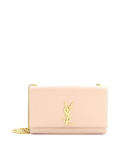 Pre-Owned Saint Laurent Medium Classic Monogram Crossbody Bag Grainy Leather