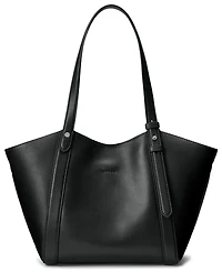Lauren Ralph Tasha Large Leather Tote Handbag