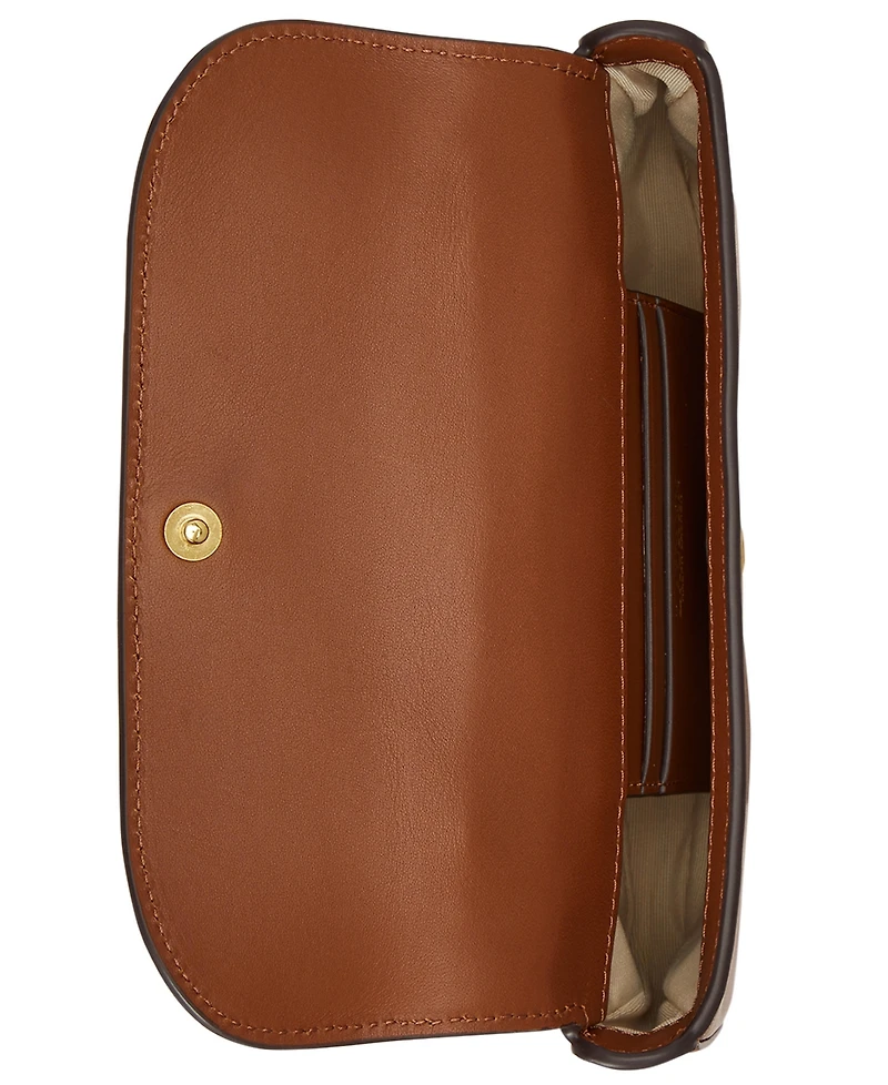 Lauren Ralph Lauren Marcy Small Smooth Leather Crossbody Handbag