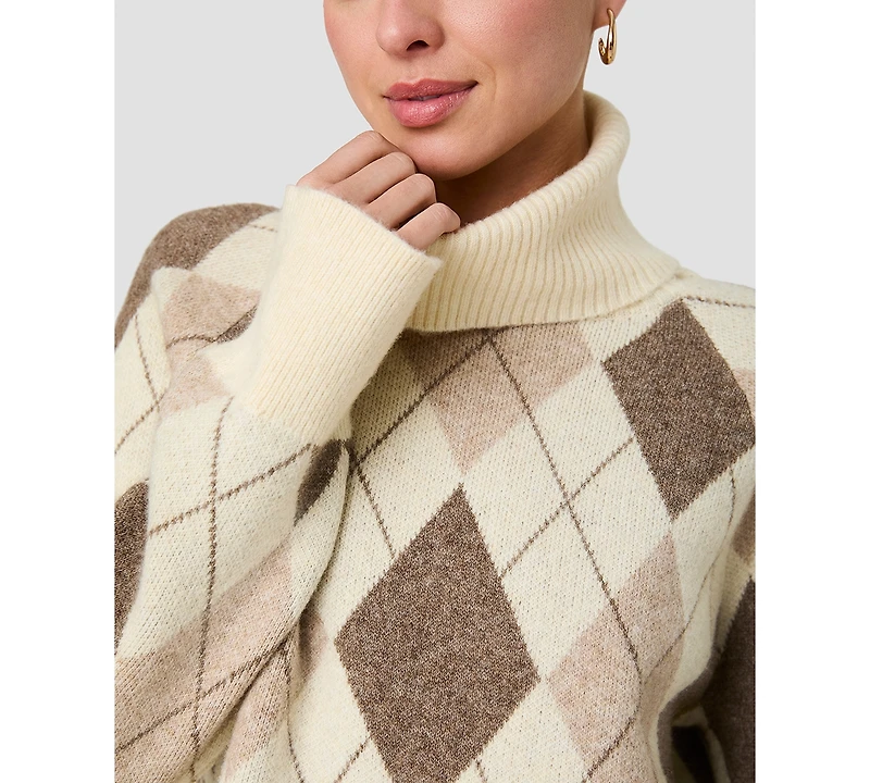 French Connection Women's Oversized Turtleneck Top
