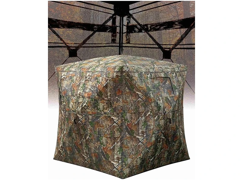 gaomon Hunting Blind, 2-3 People Hunting Tent, 58" 58" 66" H with 270degree(s) See Through Windows and Silent Magnetic Door
