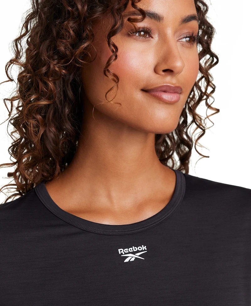 Reebok Women's Marled Performance Long-Sleeve Training Top