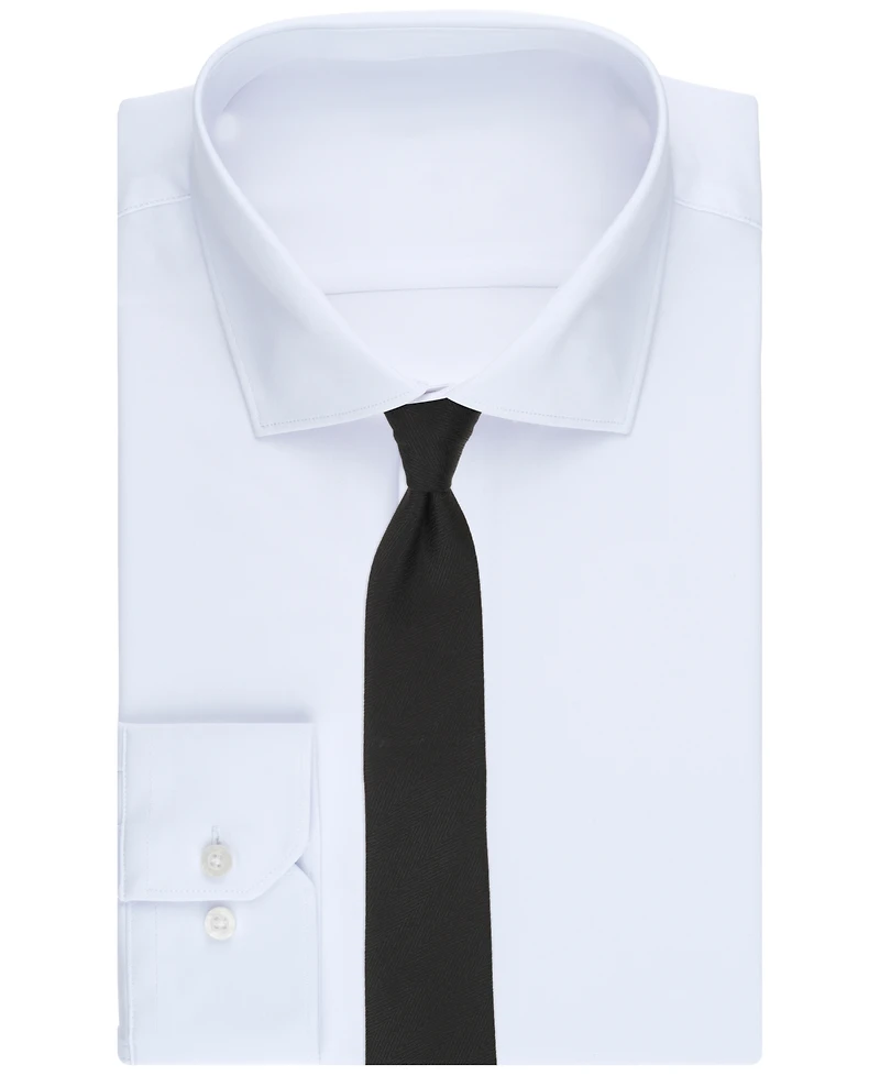 Alfani Men's Atlas Chevron Solid Slim Tie