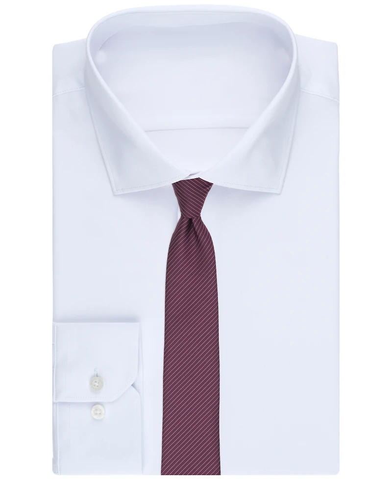 Alfani Men's Aero Fine Line Stripe Slim Silk Tie