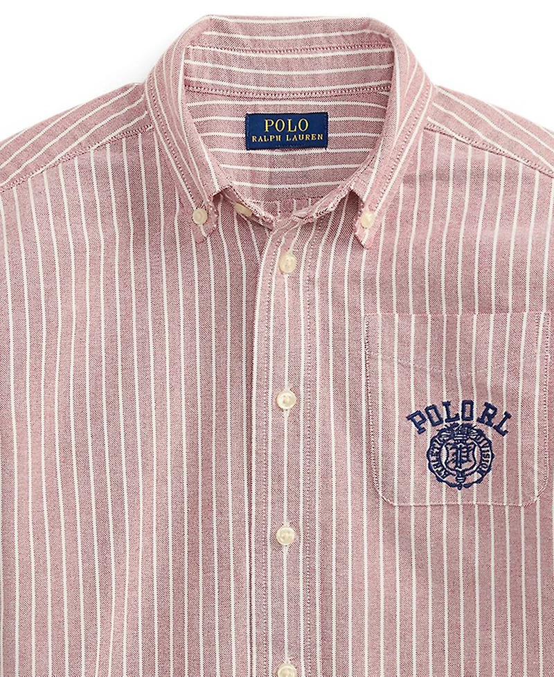 Polo Ralph Lauren Boys' 2T-7 Striped Cotton Oxford Shirt