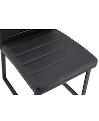 Streamdale Furniture -Pack Premium Pu Office/Dining Chairs with Sturdy Iron Legs
