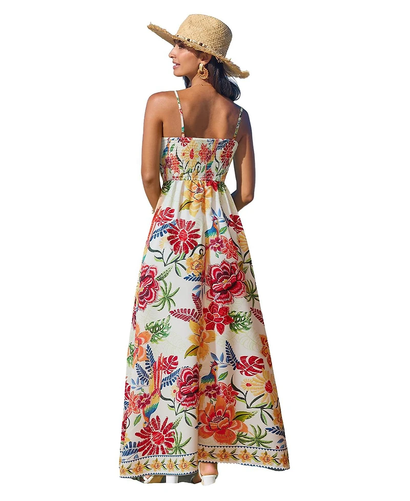 Cupshe Women's Born to Be Bold Floral Maxi Beach Dress