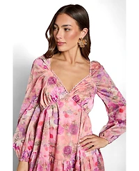 Coast Women's Printed Fit and Flare Maxi Dress