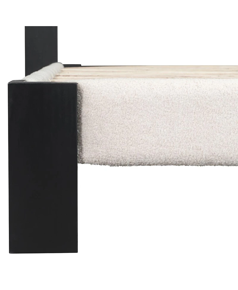 Streamdale Furniture Boucle Cal King Bed frame with Cube headboard