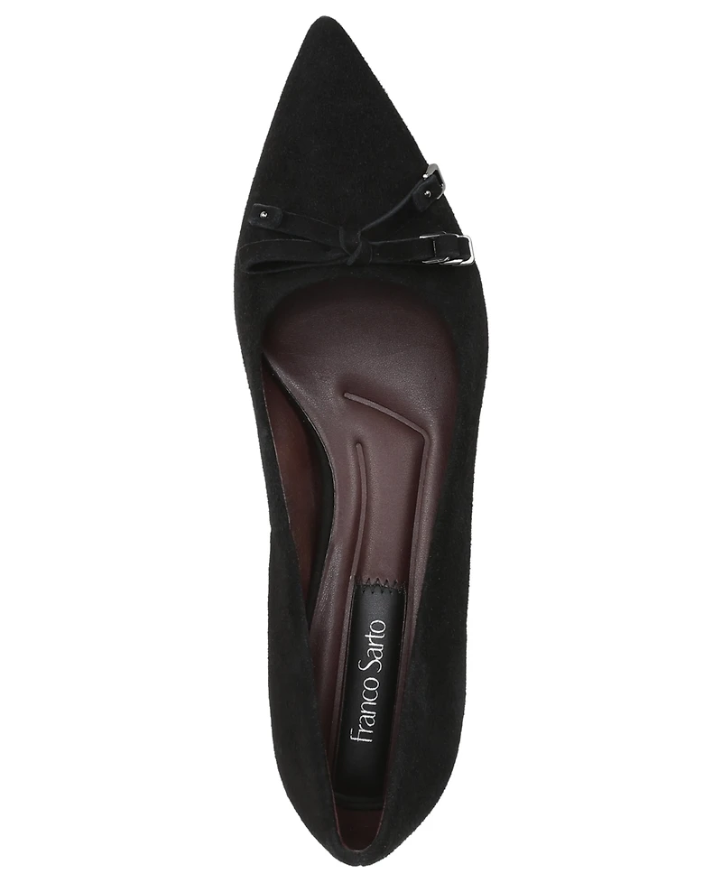 Franco Sarto Women's Racer Pump Bow Pointed Toe Pumps