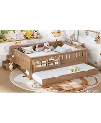 Streamdale Furniture with Bookshelves Staircase Safety Rails and Trundle