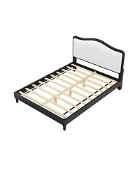 Streamdale Furniture Queen Size Platform Bed with Upholstered Headboard