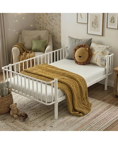 Streamdale Furniture Twin Size Metal Daybed with Sturdy Steel Slat Support