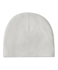 MeMoi Baby Girls 1M - 6M "Put A Bow On It" 100% Cotton Polka Dot Knit Beanie
