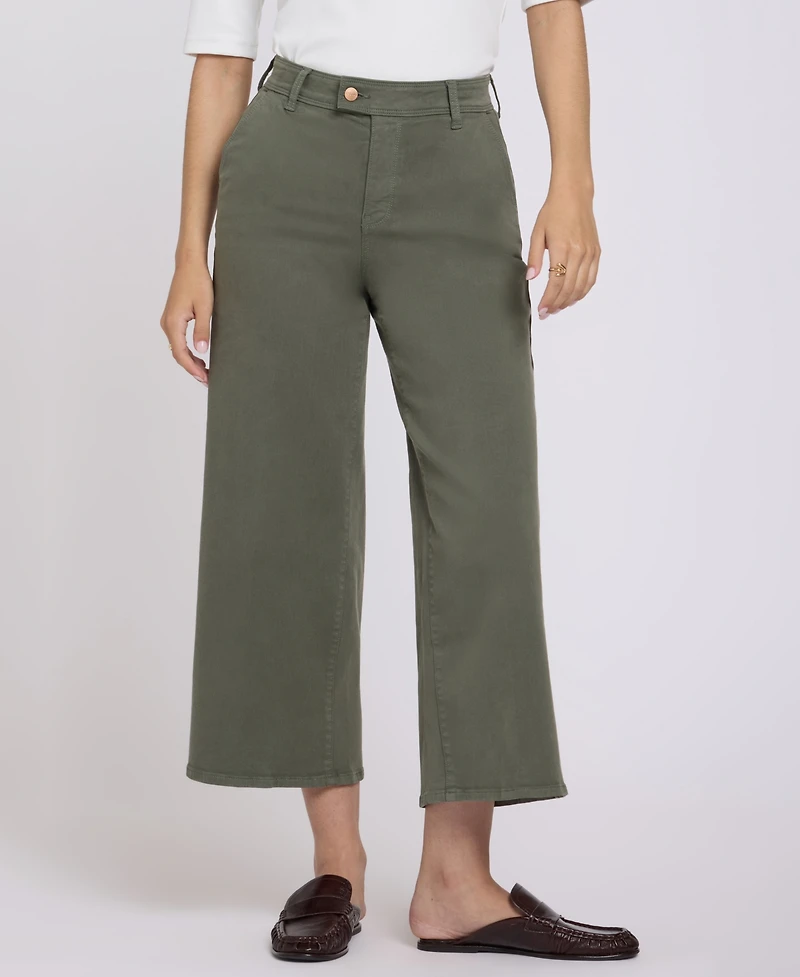 Nydj Women's Mona Wide-Leg Trouser Ankle Jeans