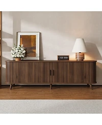 Streamdale Furniture 70-inch Modern Tv Stand for TVs up to 80'' with Storage and Solid-Wood Legs
