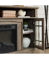 Streamdale Furniture Classic Tv Media Stand with 23'' Electric Fireplace