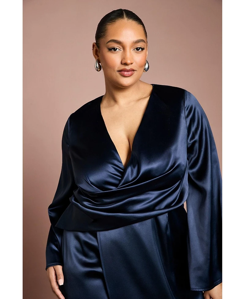 Coast Women's Satin Wrap Dress