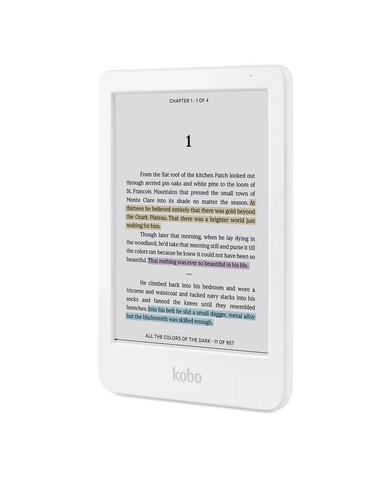 Kobo Clara 16 Gb Colour eReader with Cayenne Sleep Cover Case and Ac Bundle