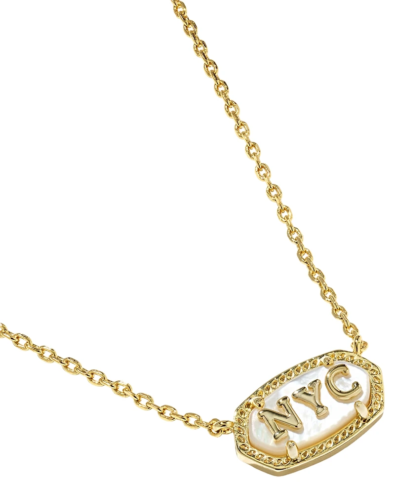 Kendra Scott Elisa Nyc 14k Gold-Plated Short Pendant Necklace