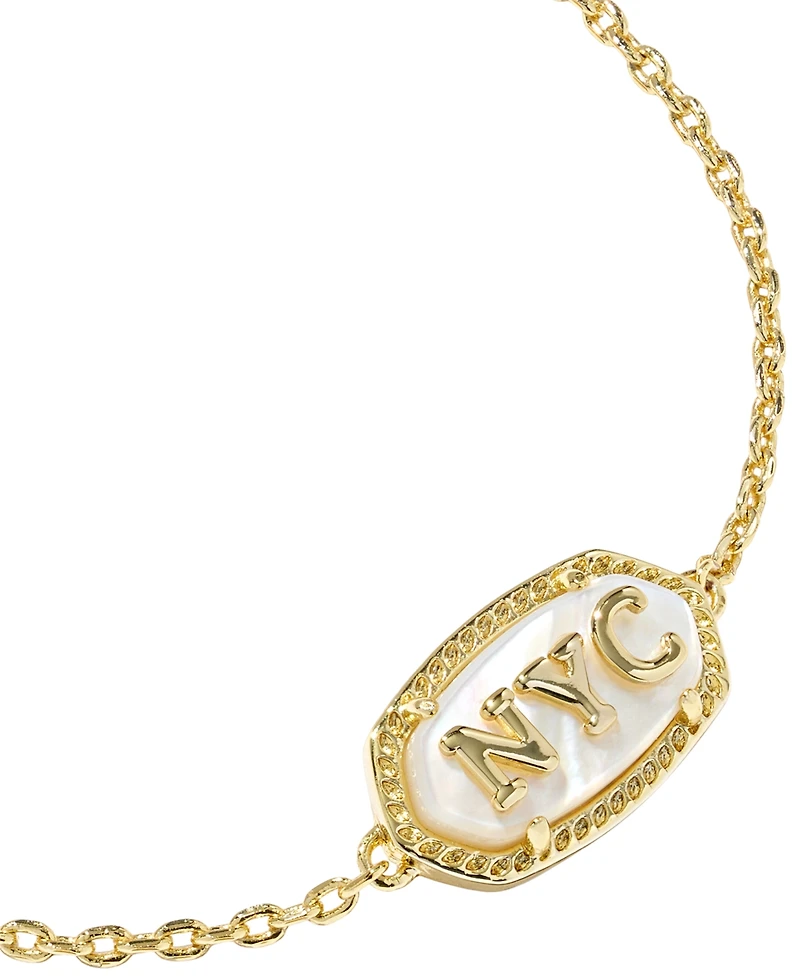 Kendra Scott Elaina Nyc Delicate 14k Gold-Plated Link & Chain Bracelet