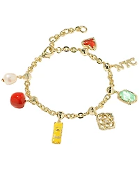 Kendra Scott Nyc Icon Freshwater Pearl & Imitation Charm Bracelet